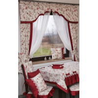 Комплект (2 штори + ламбрекен+тюль+підхвати)