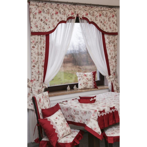 Комплект (2 штори + ламбрекен+тюль+підхвати)
